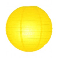 8" Paper Lantern Lemon Regular Wire